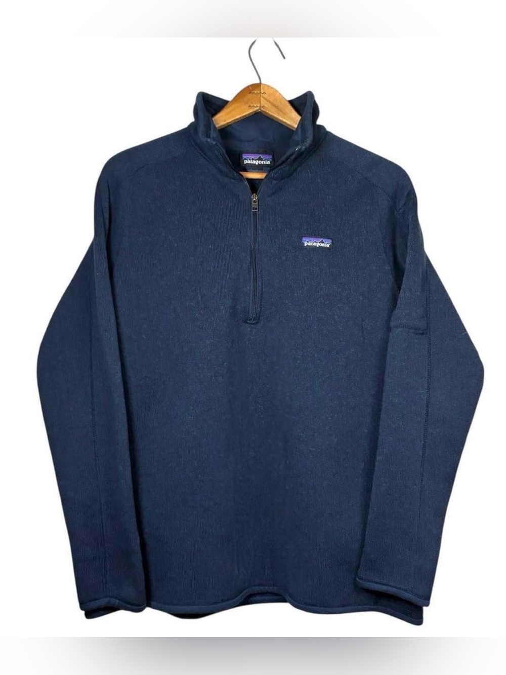Patagonia Better Sweater Quarter Zip Fleece Pullover Navy Blue Womens Size Small